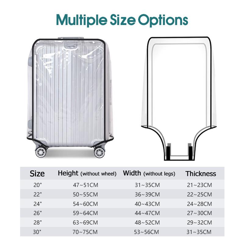 Travel Transparent Luggage Cov - Luggage Protective Cover Transparent ulasan dan harga