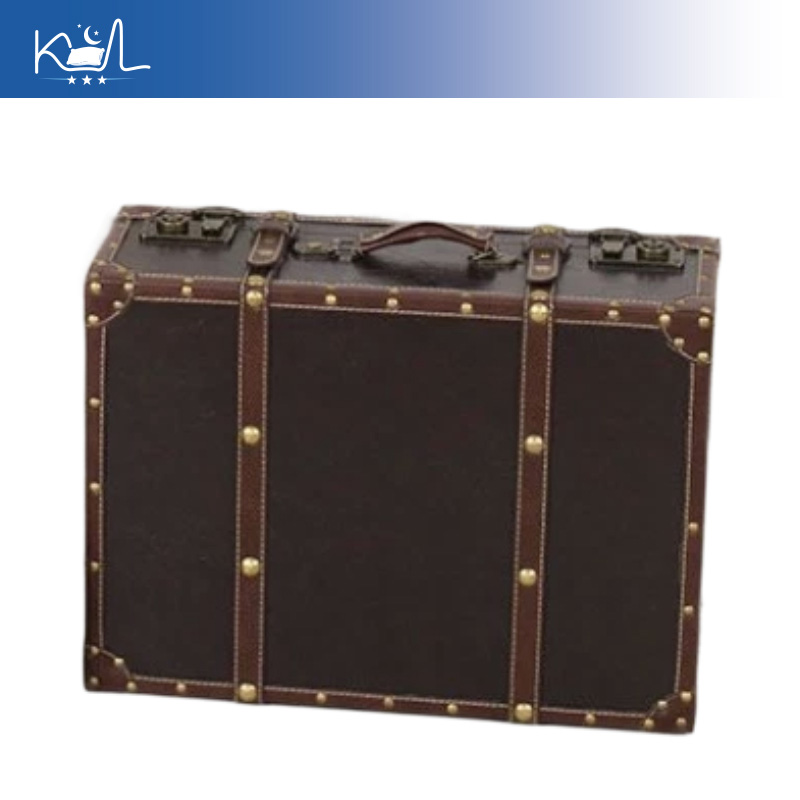 Vintage Brown Decorative Suitc - Retro Vintage Trunk Suitcase ulasan dan harga