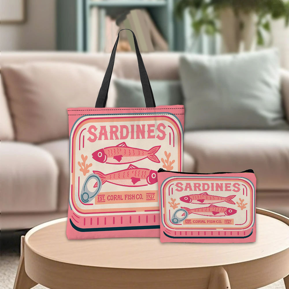 Whimsical Sardines Pink Handba - Cosmetic Bags ulasan dan harga