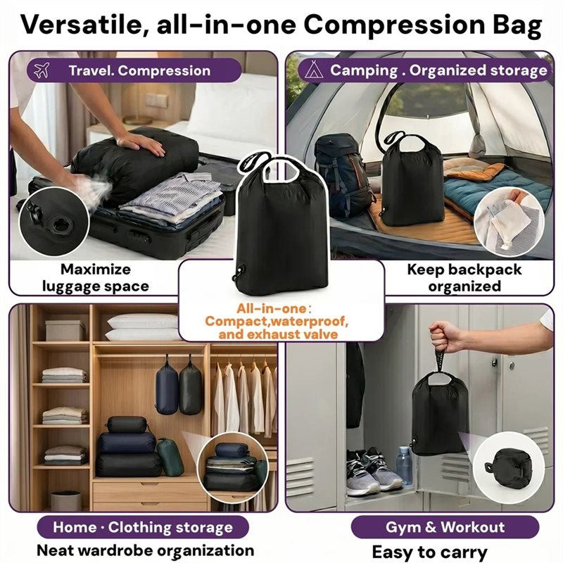 EYFL-24L Hand Roll Compression - Foldable Rolling Luggage Bag ulasan dan harga