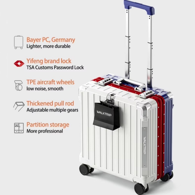 18inch Rolling Luggage Boardin - Aluminum Frame Carry On Luggage ulasan dan harga