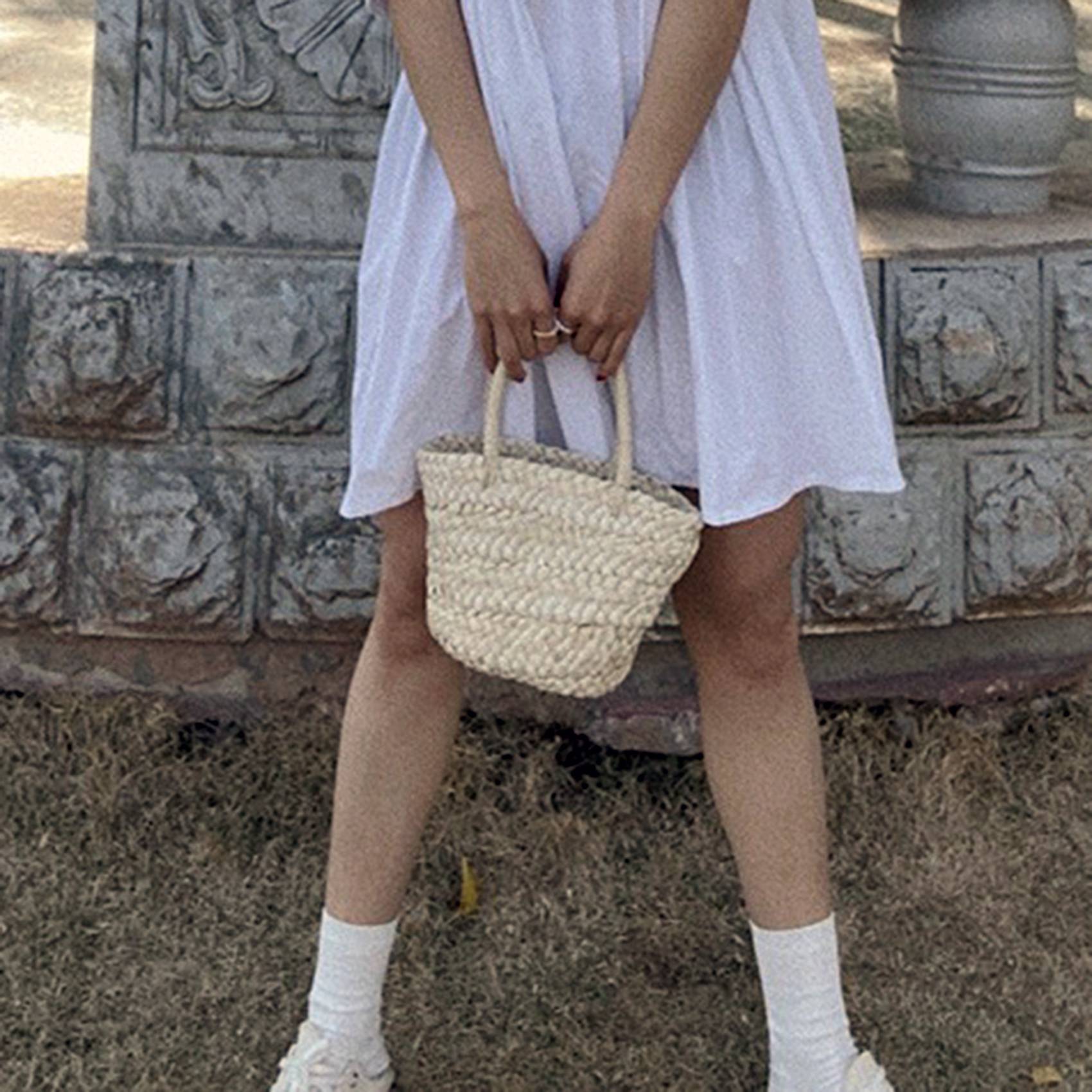 ABQR Summer Handmade Small Wov - Handbags ulasan dan harga
