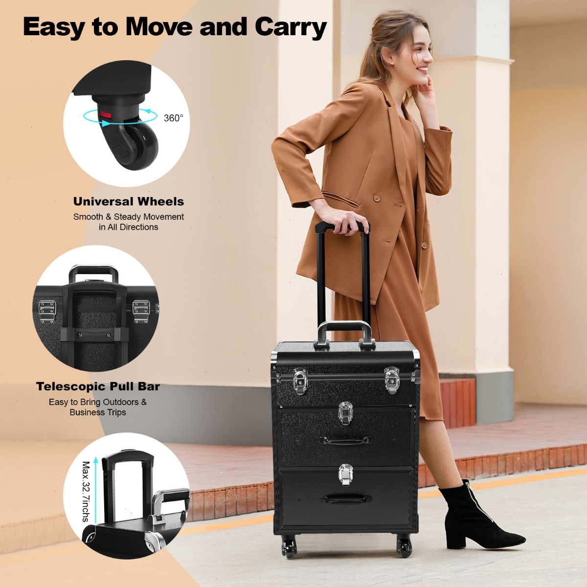 Professional Makeup Train Case - Backpacks ulasan dan harga