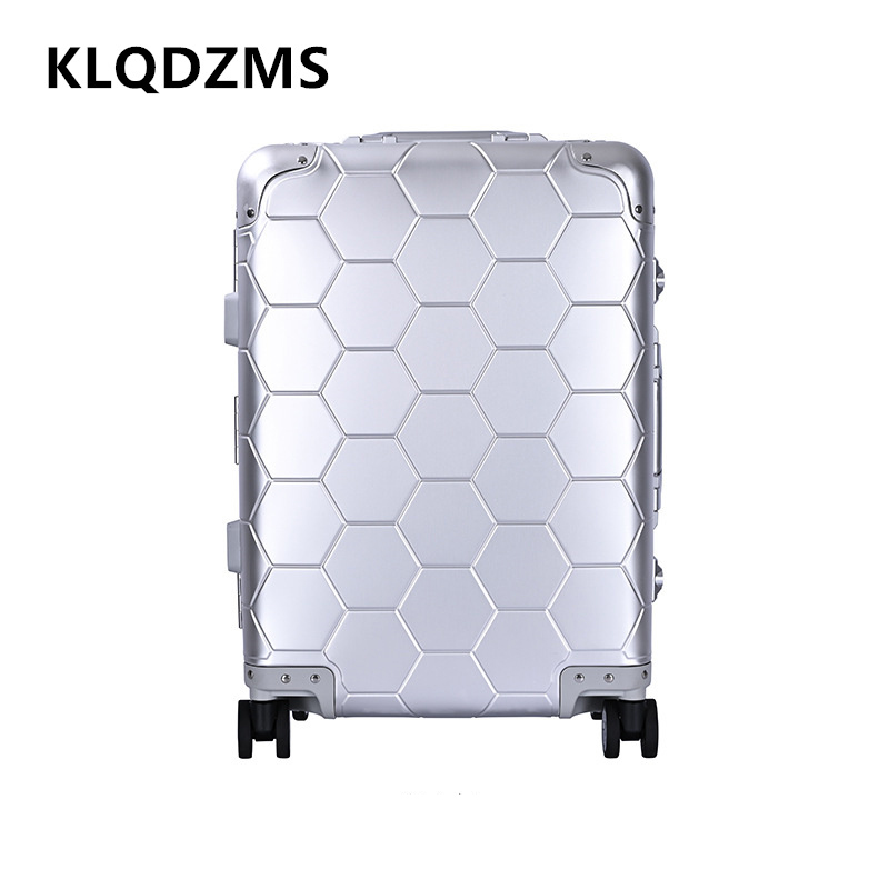 KLQDZMS Cabin Suitcase All Alu - Spinner Wheel Rolling Suitcase 20 Inch ulasan dan harga