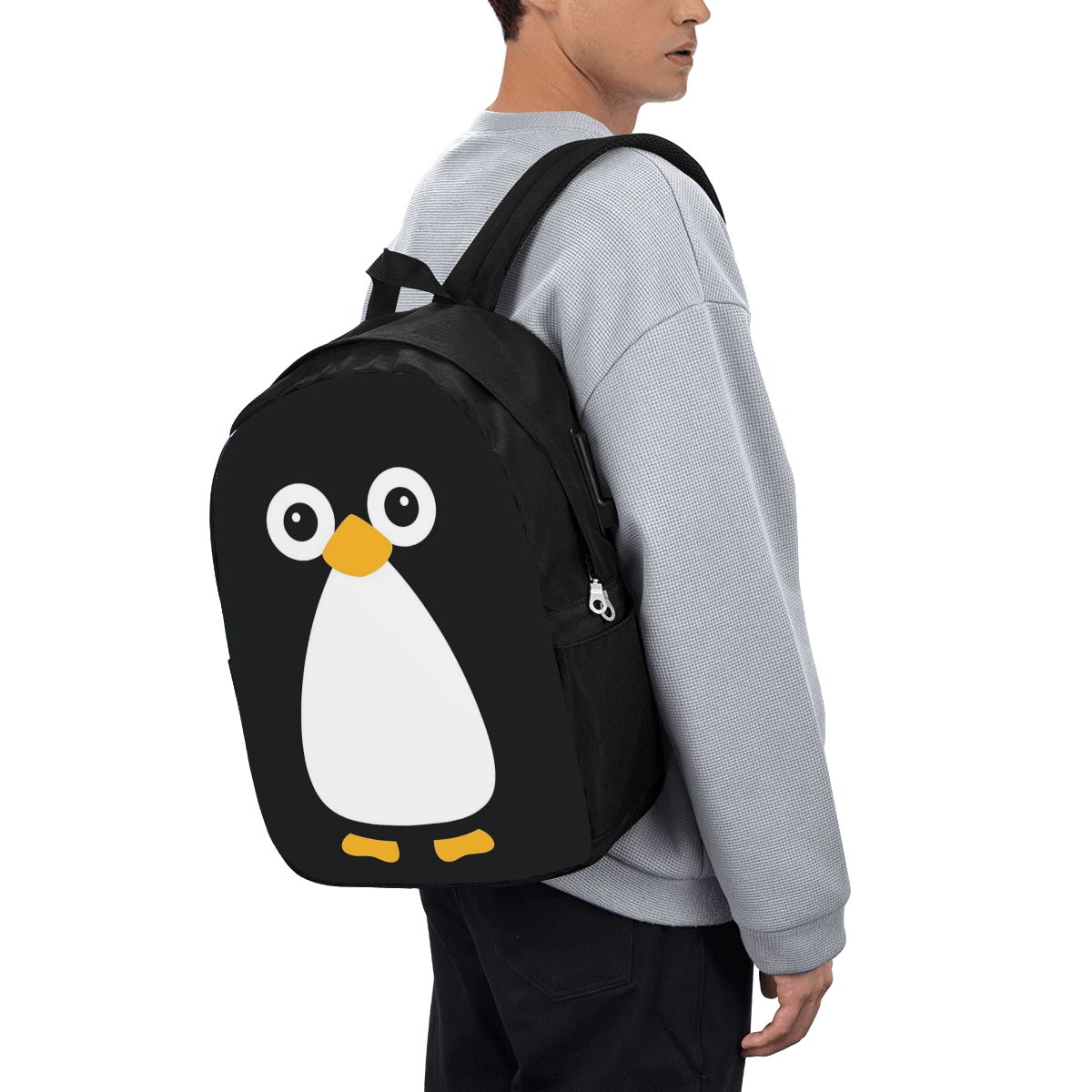 Cute Vector Penguin Backpack T - Travel Bags ulasan dan harga