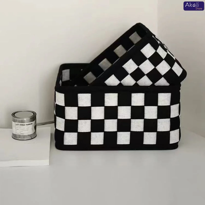 2026Black and White Checkered  - Cosmetic Bags ulasan dan harga